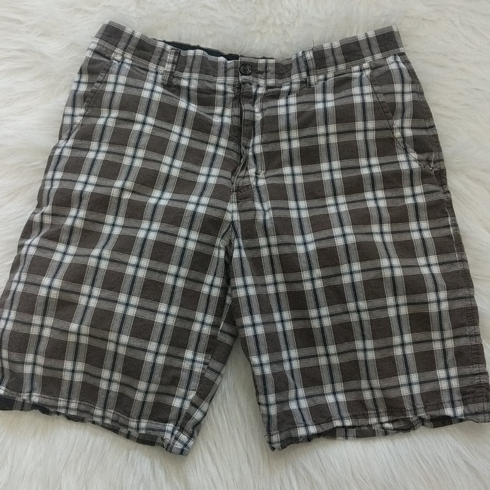 Banana Republic Brown Plaid Shorts